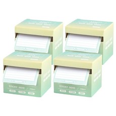 咔巴熊 抽拉式便利貼, 漸變綠, 256張, 4盒