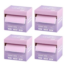 咔巴熊 抽拉式便利貼, 漸變紫, 256張, 4盒