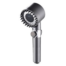 Reddot 紅點生活 按摩增壓過濾止水三檔蓮蓬頭,, 銀色, 1個