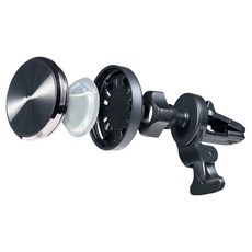 불스원 향기 담은 맥세이프 송풍구 휴대폰 거치대, 1개, 검정