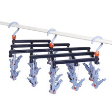 小麥購物 秒收曬衣架 19夾 C337 425g, 1個, 深海藍