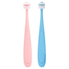 월드크린 강아지 360도 실리콘 칫솔 15 x 140 mm, 랜덤발송, 2개