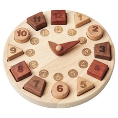 Einbaum 原木教具 圖形時鐘, 1個