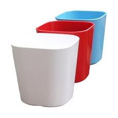 翠筠 彩方盆, 3件, 顏色隨機