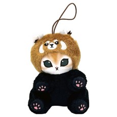 mofusand 小熊貓貓 吉祥物玩偶, 1個, 11cm, 混合色