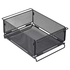 Campingmoon 柯曼 菱形編織面摺疊收納籃 36 x 24.8 x 15cm, 黑色, 1層, 1個