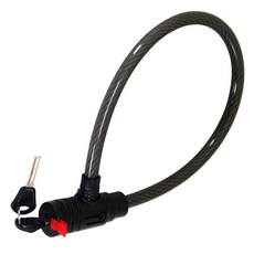 OMAX 歐妹思 黑金剛機車大輪鋼索鎖 台灣製 GHL-839, 黑色, 1個