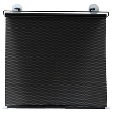 吸盤式自動伸縮遮陽簾, 黑色, 1個