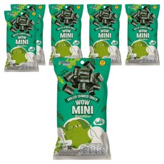 kokiri 코끼리 와우 미니롤 김스낵 오리지널, 6개, 10g