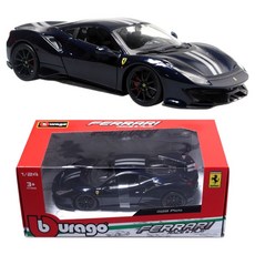 bbUrago 1:24 法拉利 488 Pista 壓鑄模型車, 1個, 藍色