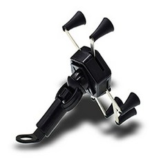 六爪可充電機車手機架, 黑色, ZF747