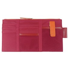 車用多功能遮陽板收納袋, 1個, 酒紅色