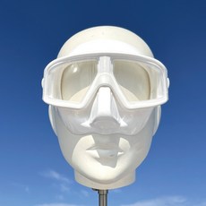 ButterFly Fish 蝴蝶魚 輕無感防霧潛水面鏡 附收納盒 MK2502 110g, 白色