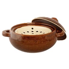 長谷園 多功能陶鍋 咖啡色 290mm 日本製 - 保溫效果佳，適用多種爐具, 1個