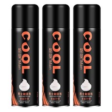 PACK 酷曼 男士刮鬍泡 清新檸檬 3瓶1組, 溫和不刺激, 軟化鬍鬚, 刮鬍順暢, 1組, 230ml