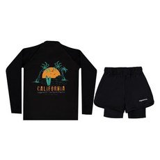 아쿠아티카 아동용 래쉬가드 상의 + 반바지 3부 워터 레깅스 세트 AQA386+AQA420