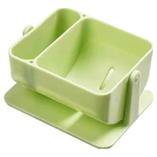 Living Flow 可黏貼式粉撲收納盒, 1個, 綠色