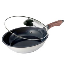 hokua 北陸 Mecera Zero 電磁爐適用 陶瓷IH 三層複合金不沾平底鍋 附蓋, 20cm, 1個