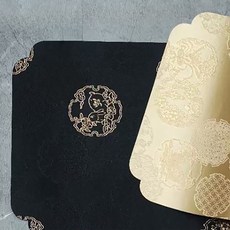 工妙堂 茶席 50 x 23cm, 圓融黑金, 1個