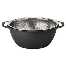 LIFE EXTENSION 摩登鋼藝料理瀝水盆, 黑色, 1個