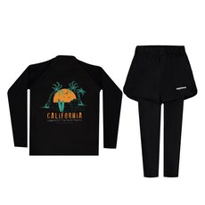 aquatica 兒童用防曬泳衣上衣 + 短褲水上緊身褲套裝AQA386+AQA421