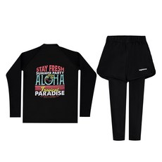 aquatica 兒童用防曬泳衣上衣 + 短褲水上緊身褲套裝AQA387+AQA421