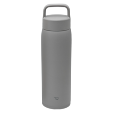 ZOJIRUSHI 象印 大容量吊環不銹鋼真空保溫杯, 暖灰色, 1個, 1L