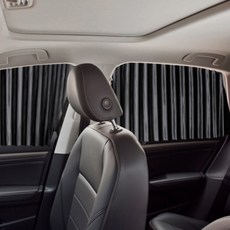 磁吸滑軌汽車窗簾遮陽簾, 高貴黑, 1組