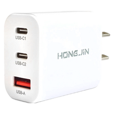 HONG JIN 宏晉 33W 多口快充頭, 1個, 白色