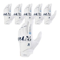 DDAM GOLF 男款蜥蜴皮Ultra高爾夫手套 左手用, 6個, 白色