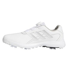 adidas 愛迪達 Golf Traction Lite Max Boa 男款高爾夫球鞋, 白色白邊線, 舒適穩定, 25.5cm