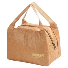 杜邦牛皮紙材質梯形便當袋 BRP410, 1個, 單一顏色