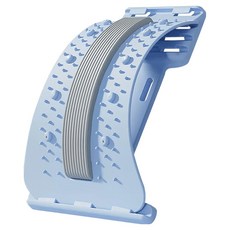 Friyu 4段磁石腰椎舒壓牽引按摩器, 藍色, 舒緩腰部壓力，改善不良坐姿, 1個