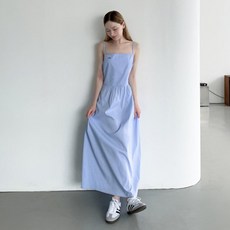 VAN AKE 繫帶長版洋裝