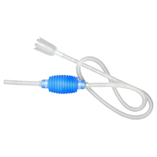 簡易魚缸虹吸管 水族箱換水 清潔工具 藍色, 1個