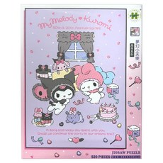 HUNDRED PICTURES 百耘圖 My Melody & Kuromi 美樂蒂&酷洛米 周年系列 夢幻小天使拼圖 HP0520-272 530 x 380mm, 美樂蒂&酷洛米 混色, 520片, 1盒