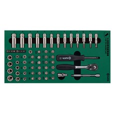 SATA 套筒扳手盤 6.3mm 63件組 09901, 1套