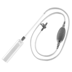 簡易魚缸虹吸管 水族箱換水清潔工具 加厚灰色, 1個
