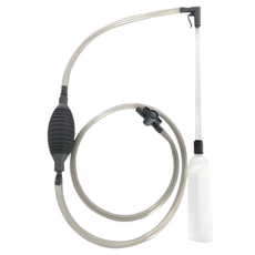 簡易魚缸虹吸管 水族箱換水 清潔工具 灰色帶掛鉤, 1個