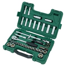 SATA 六角起子頭套筒 12.5mm 60件組 09007, 1套