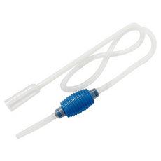 簡易高級魚缸虹吸管 水族箱換水清潔工具 藍色, 1個