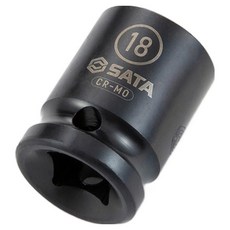 사타 1/2 육각 임팩 소켓 18mm 34311, 1개