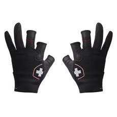 MONCROSS SWITZERLAND 高級三指切長版釣魚手套 雙手組, 1套, 黑色