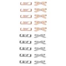 芭蕾風蝴蝶結美甲貼飾 4款 x 5入組, 1個, 混合色