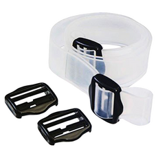 GENTOS 頭燈用全矽膠頭帶 SL025 25mm, 白色, 1個