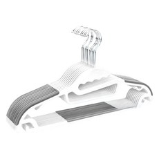 樂邦 多功能無痕防滑衣架 防滑耐用 衣物收納好幫手, 灰色, 10個