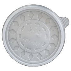 스완 일회용 국그릇 밥용기 뚜껑 지름 105mm, 100개, 1개입