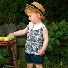 moimoln 兒童 Greeny 無袖上下衣套裝 M242STB32P80