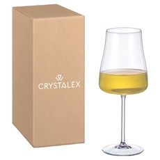 크리스탈렉스 알렉시아 플랫 화이트 와인잔, 1개, 400ml