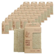 TRISTA 椰子不織佈菜瓜布, 40套, 5入